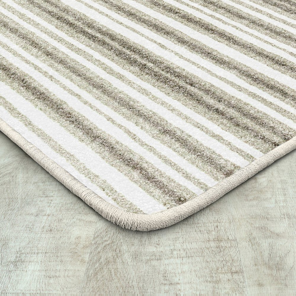 Claremont Kids Between the Lines 7'8" x 10'9" Area Rug in Color Linen. Picture 2