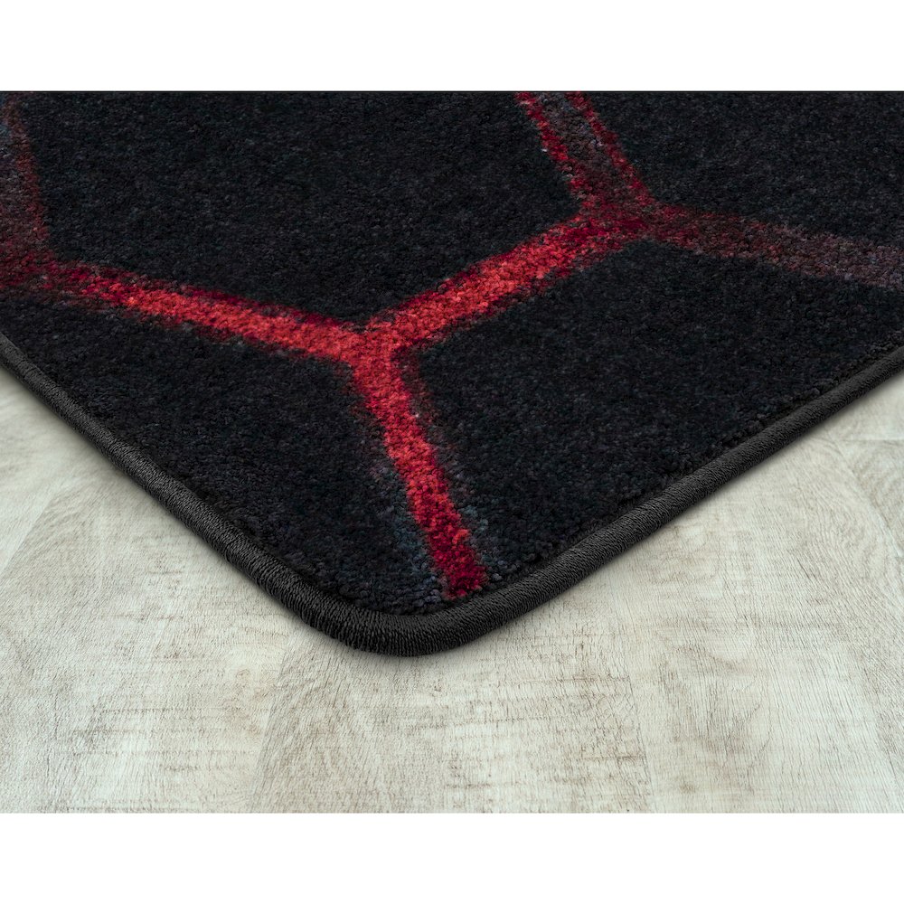 Kid Essentials Breakout 7'8" x 10'9" Area Rug in Color Ruby. Picture 2