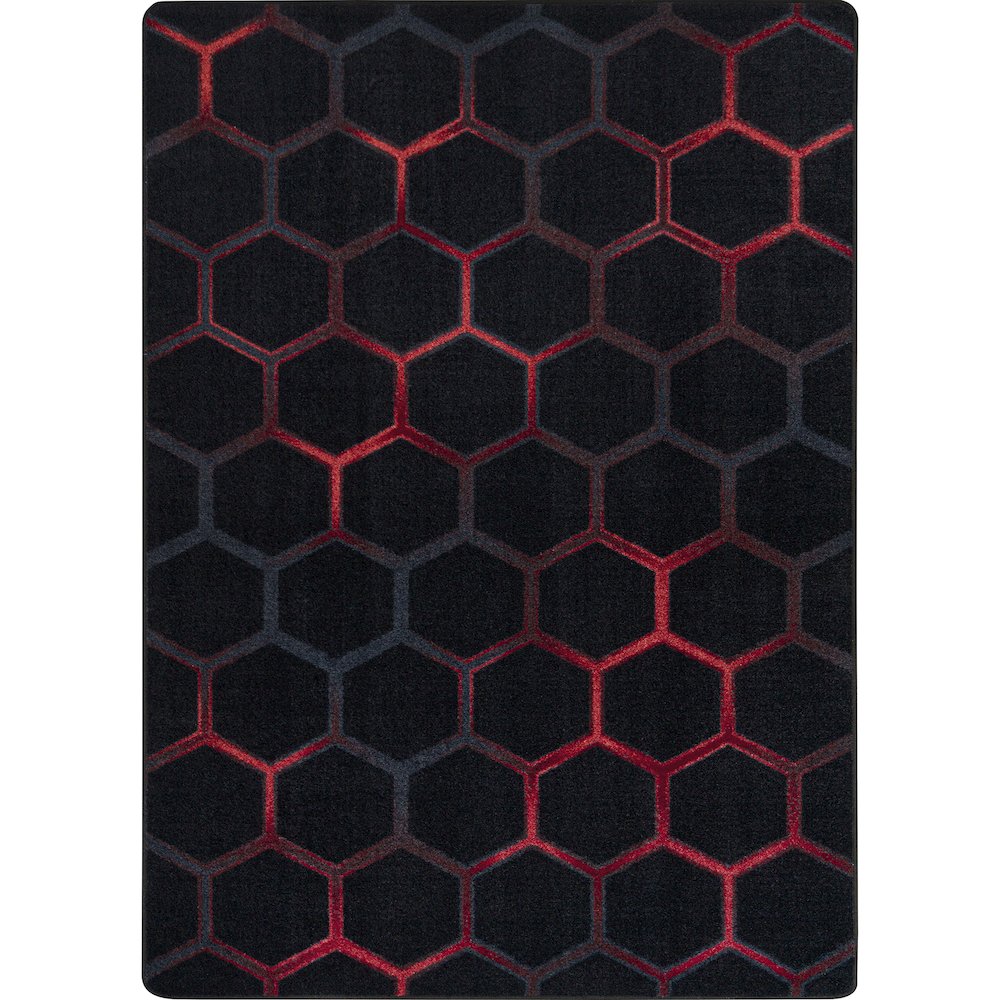 Kid Essentials Breakout 7'8" x 10'9" Area Rug in Color Ruby. Picture 1