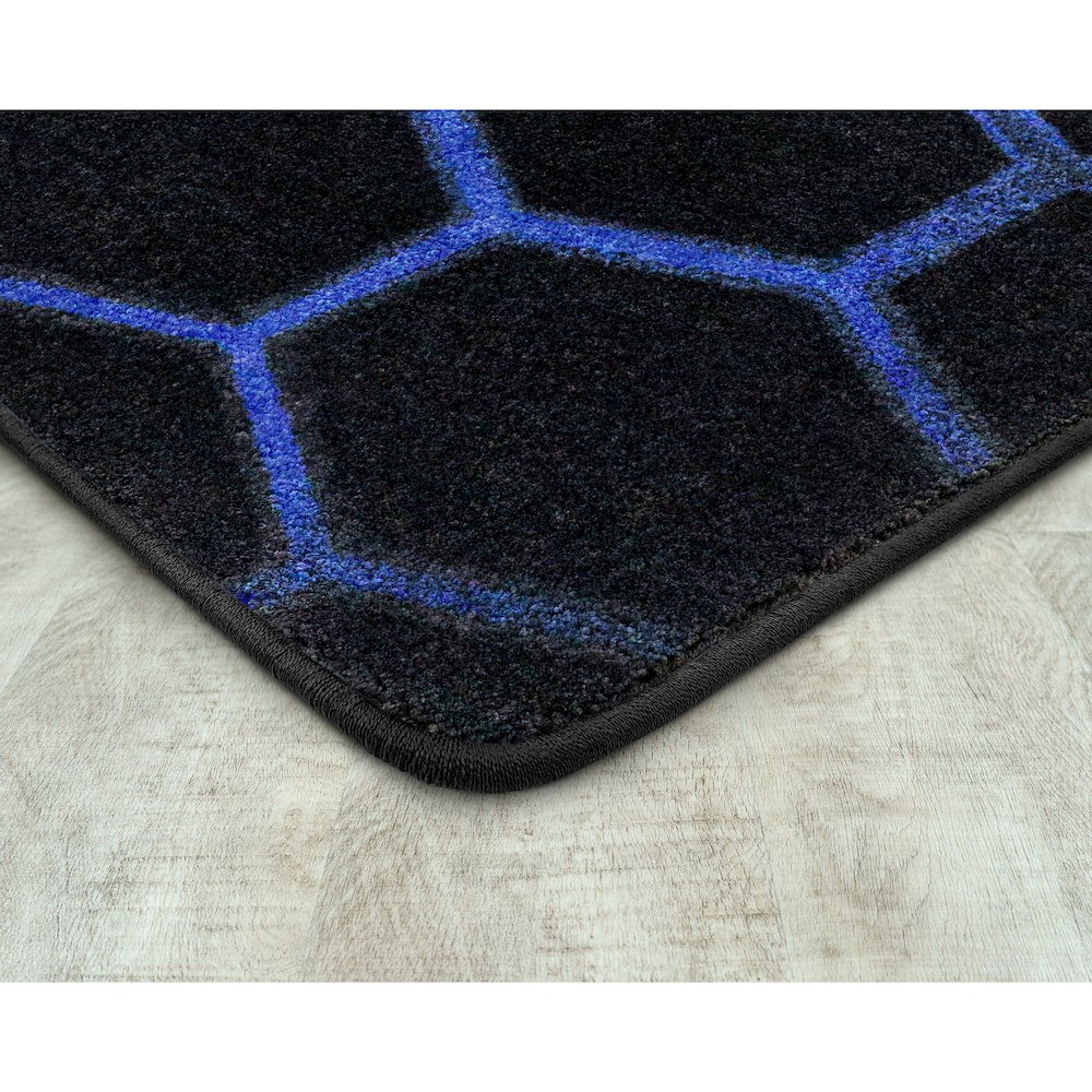 Kid Essentials Breakout 7'8" x 10'9" Area Rug in Color Sapphire. Picture 2