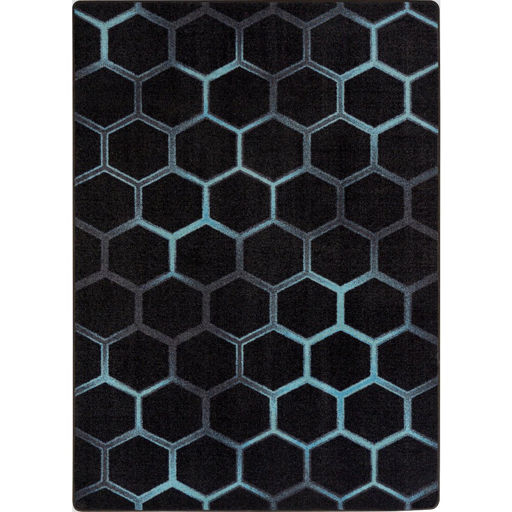 Kid Essentials Breakout 7'8" x 10'9" Area Rug in Color Teal. Picture 1