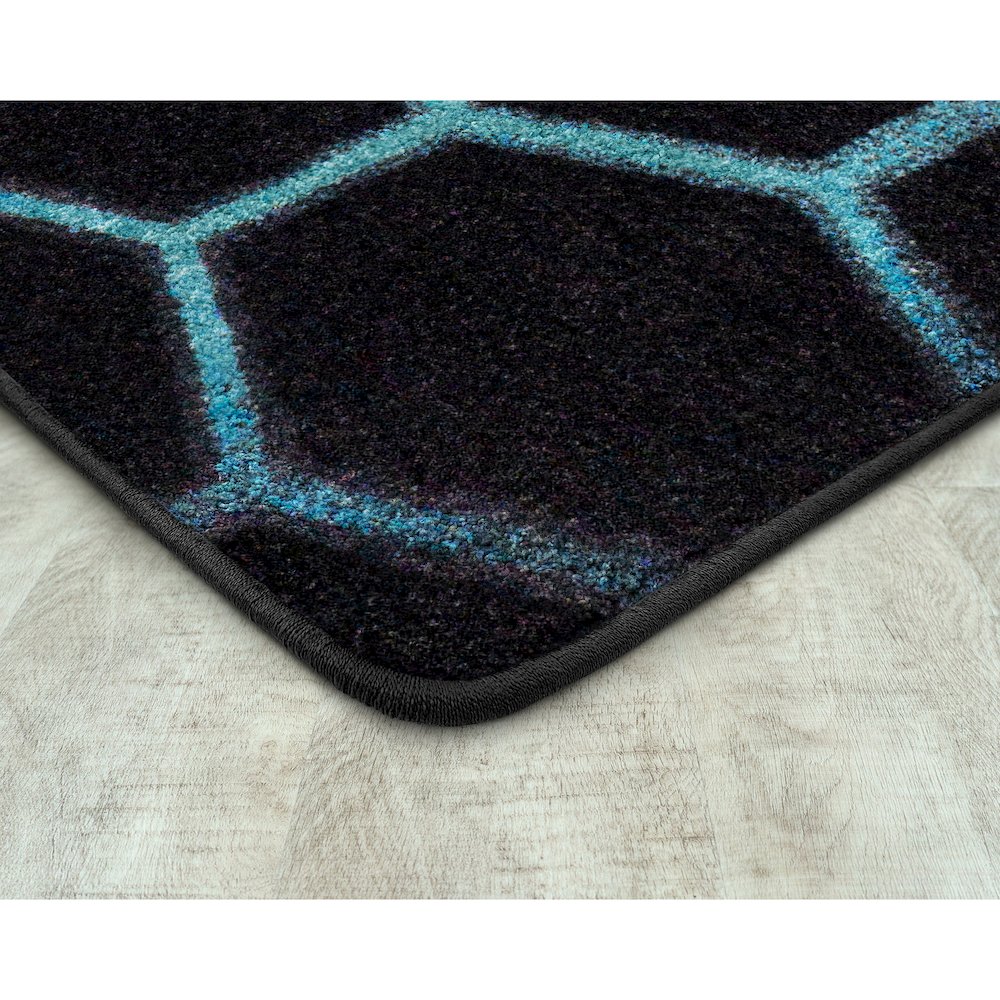 Kid Essentials Breakout 7'8" x 10'9" Area Rug in Color Teal. Picture 2