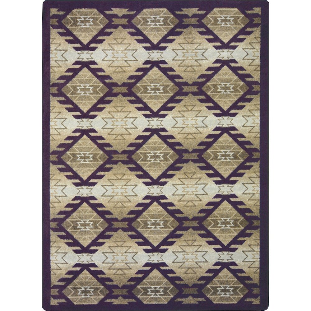 Kaleidoscope Canyon Ridge 7'8" x 10'9" Area Rug in Color Twilight. Picture 1