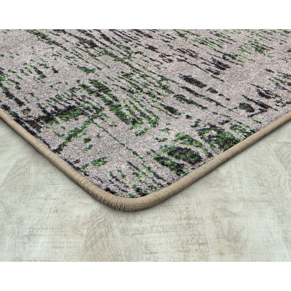 Kid Essentials Coastal Canvas 7'8" x 10'9" Area Rug in Color Spanish Moss. Picture 2