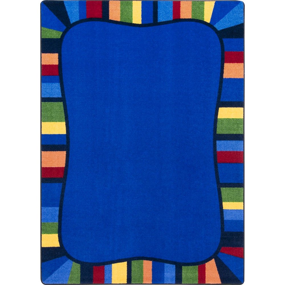 Kid Essentials Colorful Accents 10'9" x 13'2" Area Rug in Color Rainbow. Picture 1