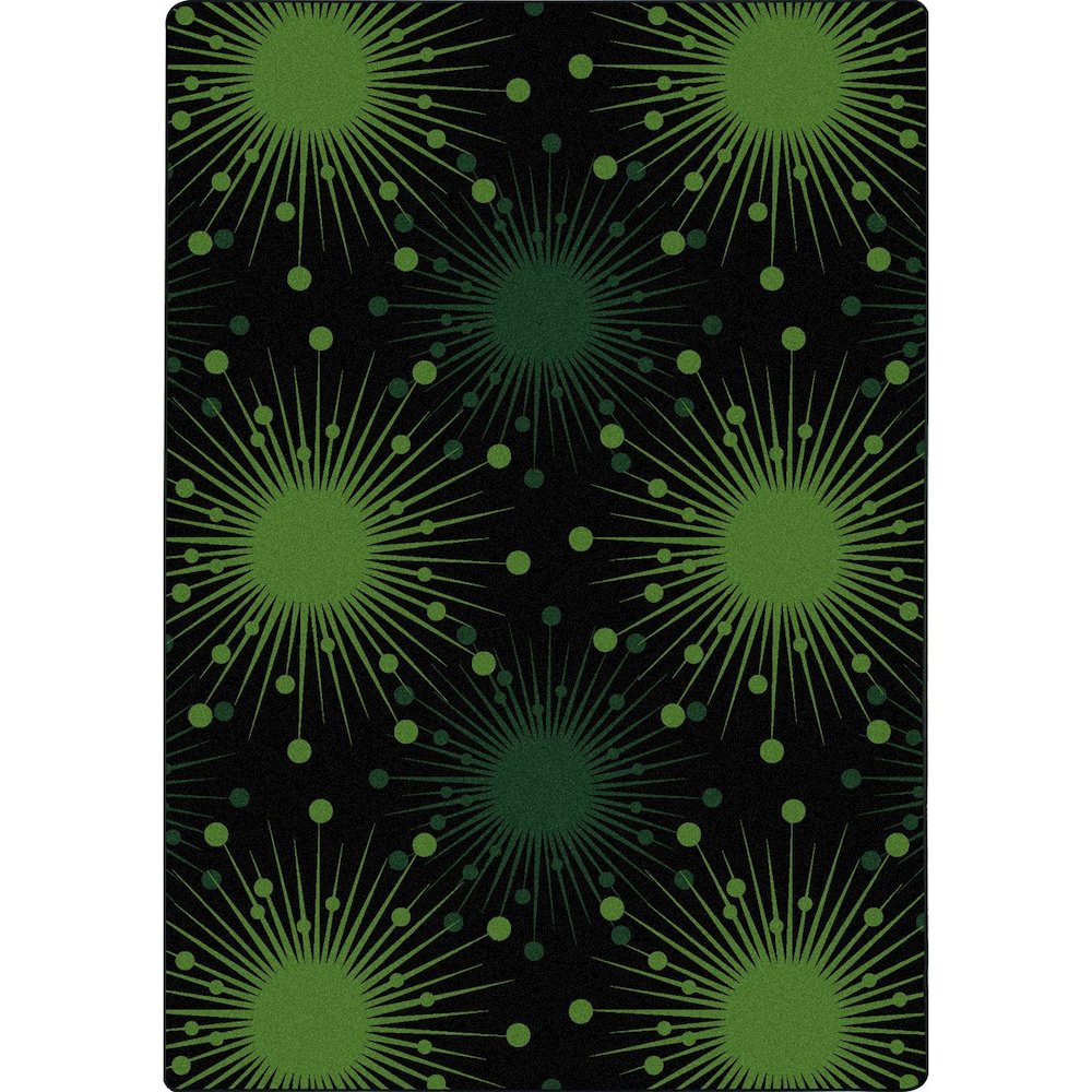 Kaleidoscope Cosmopolitan 10'9" x 13'2" Area Rug in Color Green. Picture 1