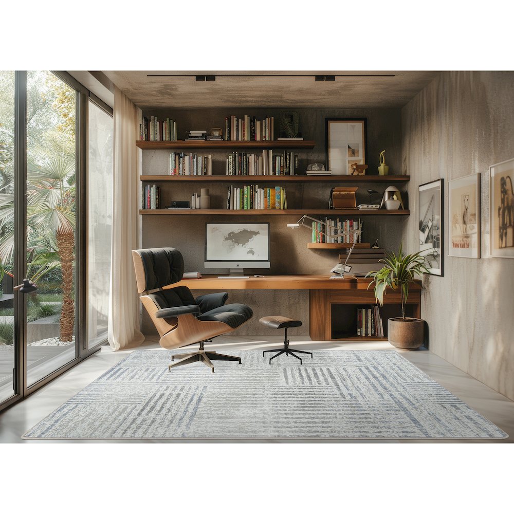 Desert Cameo 7'8" x 10'9" Area Rug in Color Sandstone. Picture 3