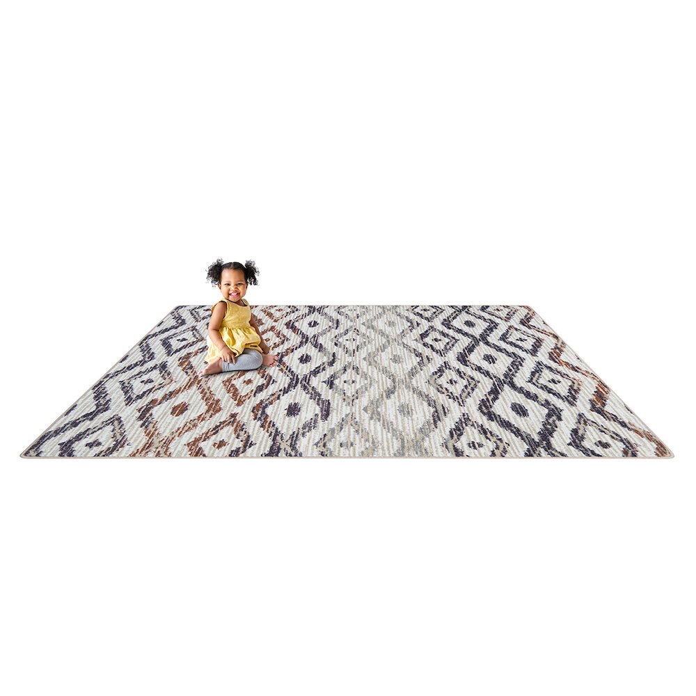 Diamond Oasis 7'8" x 10'9" Area Rug in Color Sunset. Picture 4