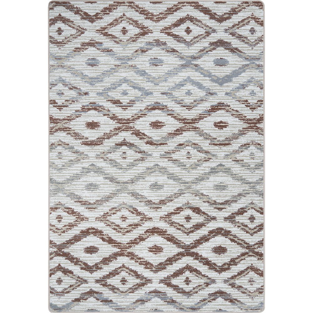 Diamond Oasis 7'8" x 10'9" Area Rug in Color Terracotta. Picture 1