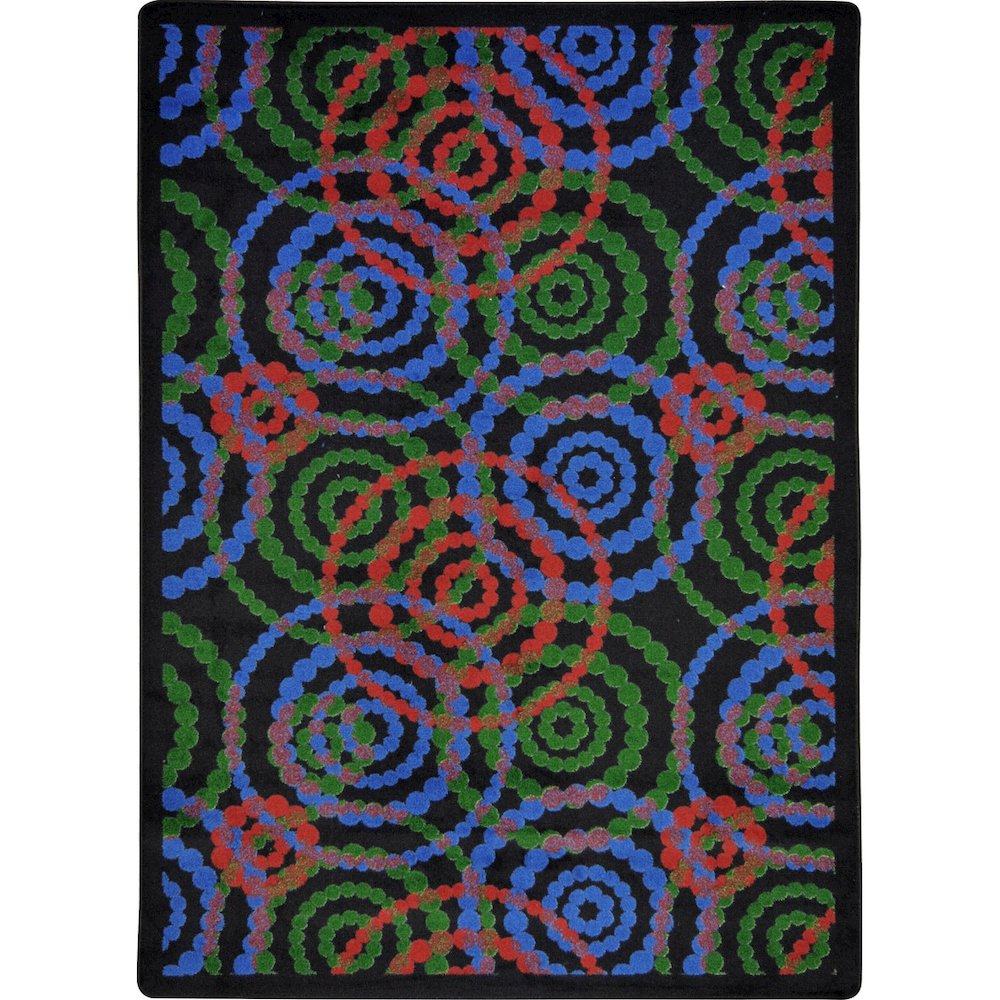 Kid Essentials Dottie 7'8" x 10'9" Area Rug in Color Colors. Picture 1