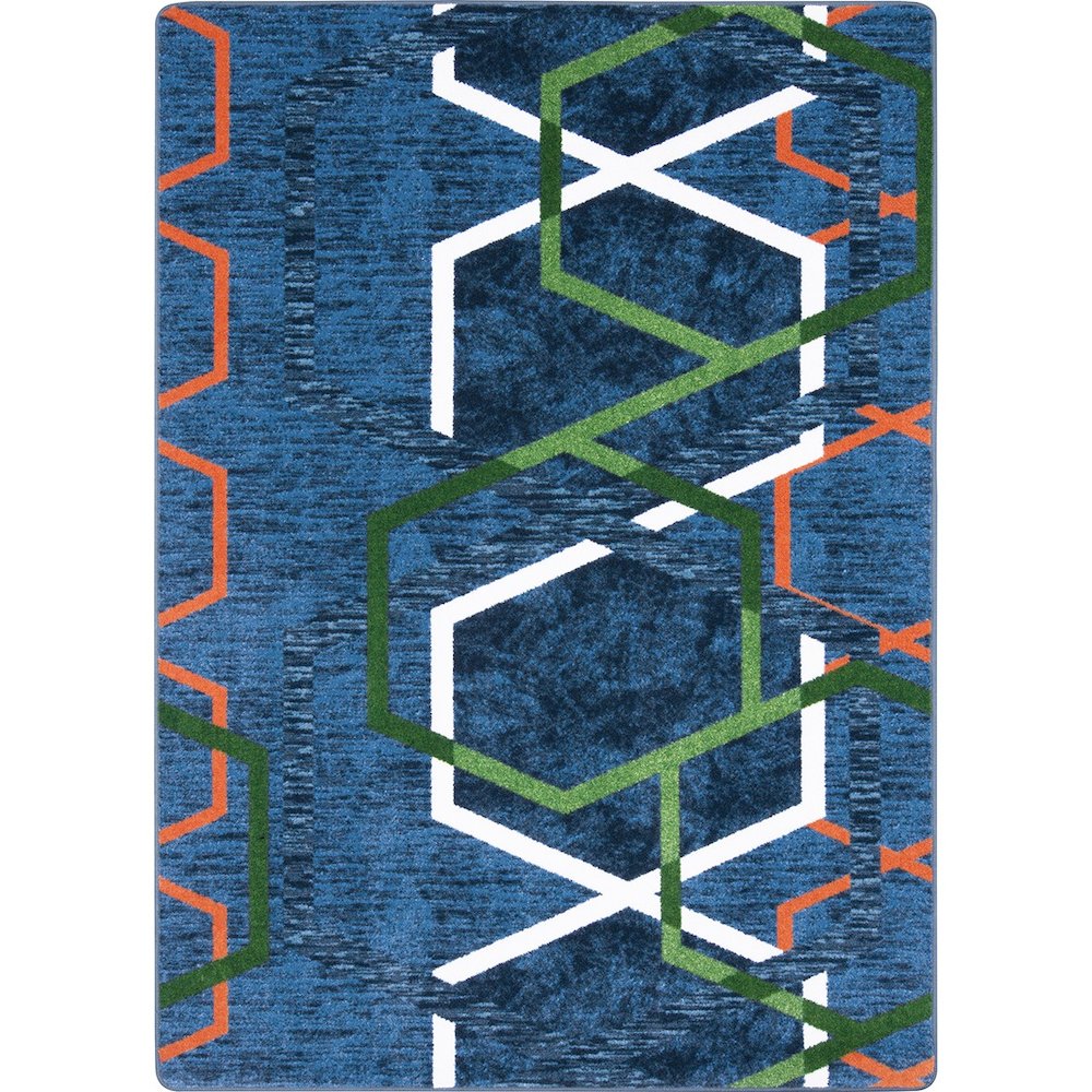 First Take Double Helix 7'8" x 10'9" Area Rug in Color Citrus. Picture 1