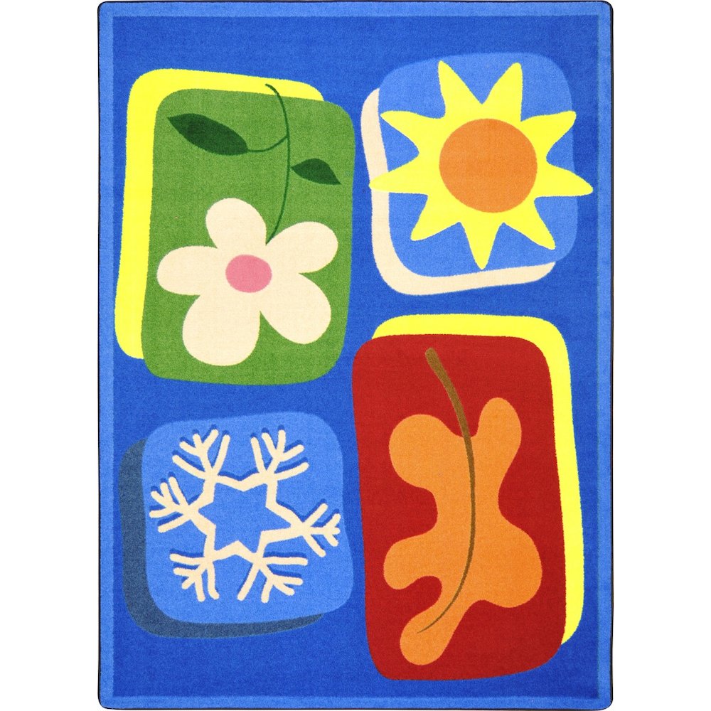 Kid Essentials First Seasons 7'8" x 10'9" Area Rug in Color Multi. Picture 1