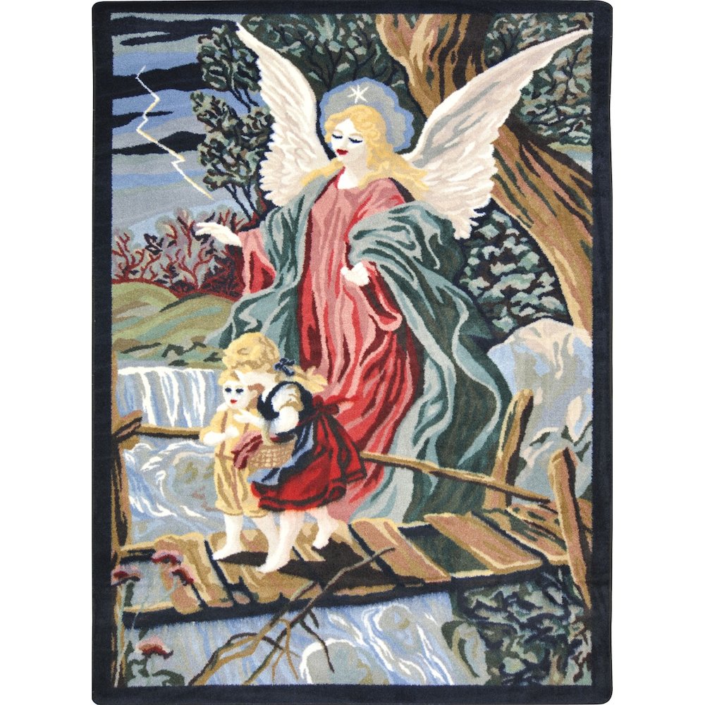 Kid Essentials Guardian Angel 7'8" x 10'9" Area Rug in Color Multi. Picture 1