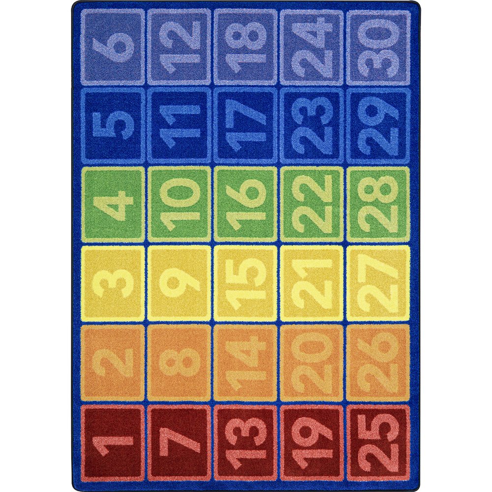 I Can Count 10'9" x 13'2" Area Rug in Color Multi. Picture 1