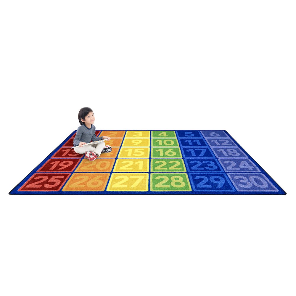 I Can Count 10'9" x 13'2" Area Rug in Color Multi. Picture 4