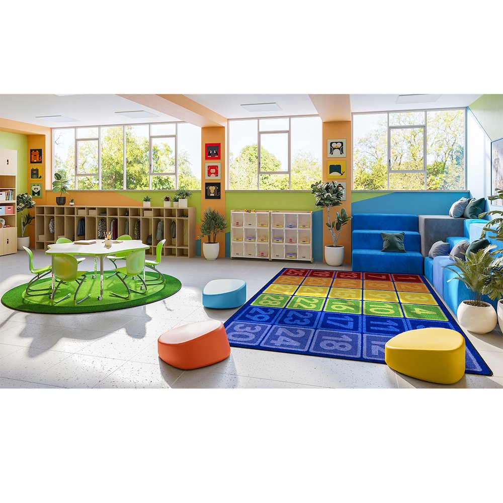 I Can Count 10'9" x 13'2" Area Rug in Color Multi. Picture 3
