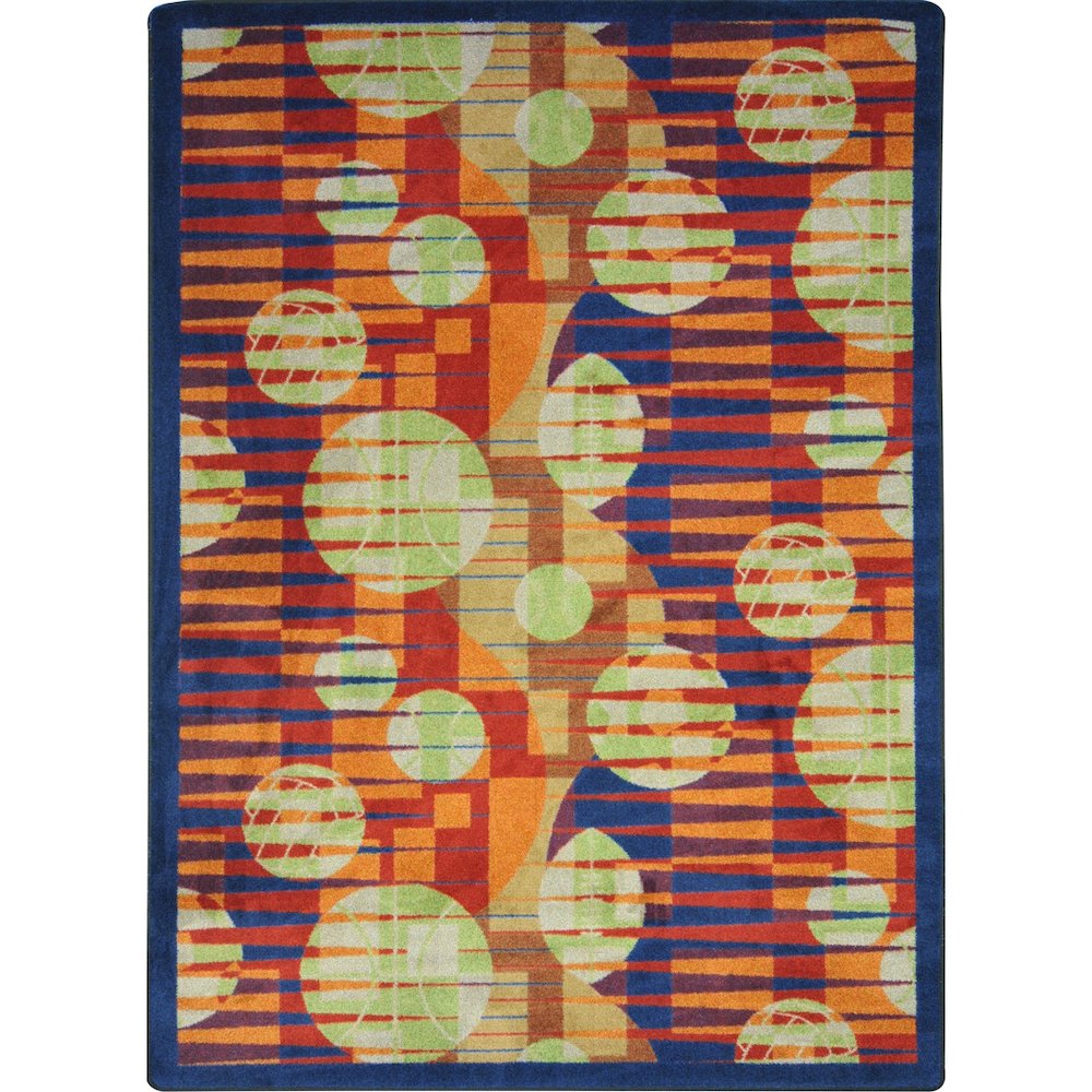 Games People Play Keeping Score 7'8" x 10'9" Area Rug in Color Red. Picture 1