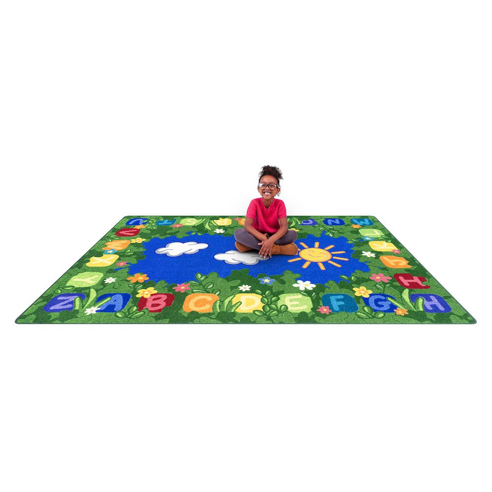 Learning Garden 10'9" x 13'2" Area Rug in Color Multi. Picture 4