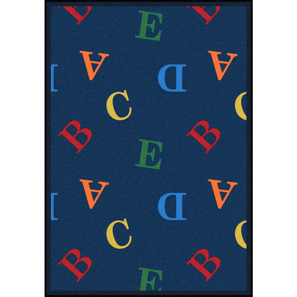 Playful Patterns Love Letters 10'9" x 13'2" Area Rug in Color Rainbow. Picture 1