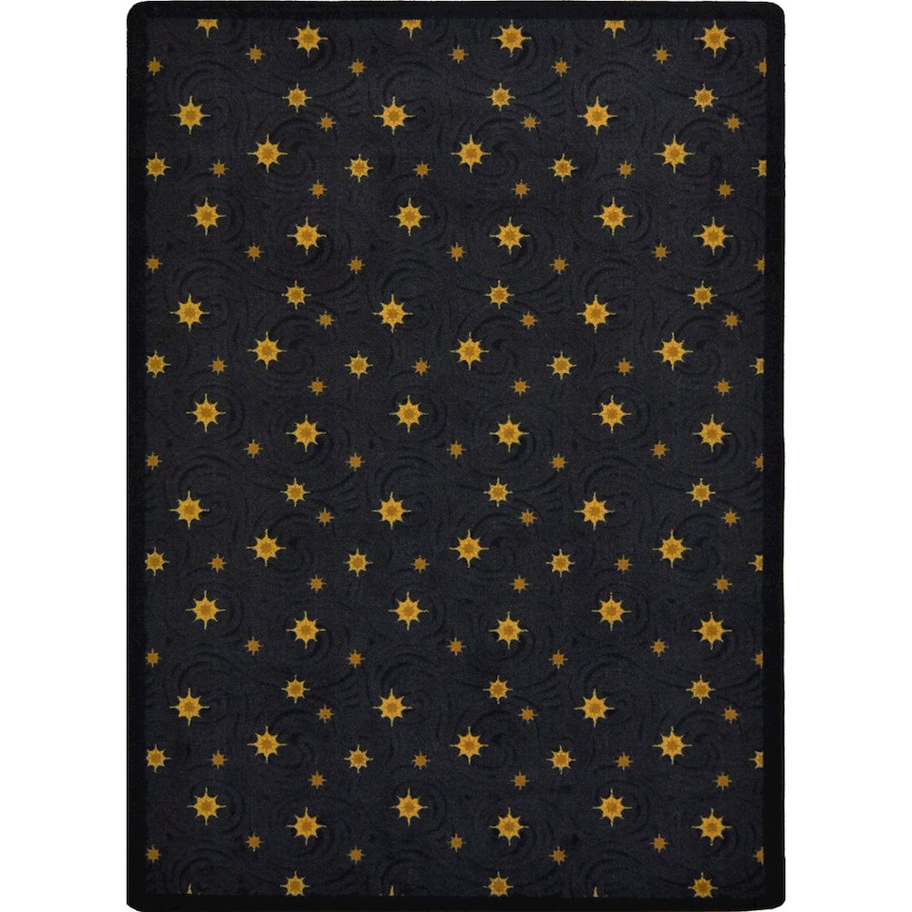 Any Day Matinee Milky Way 7'8" x 10'9" Area Rug in Color Charcoal. Picture 1