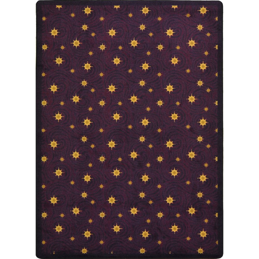 Any Day Matinee Milky Way 7'8" x 10'9" Area Rug in Color Wine. Picture 1