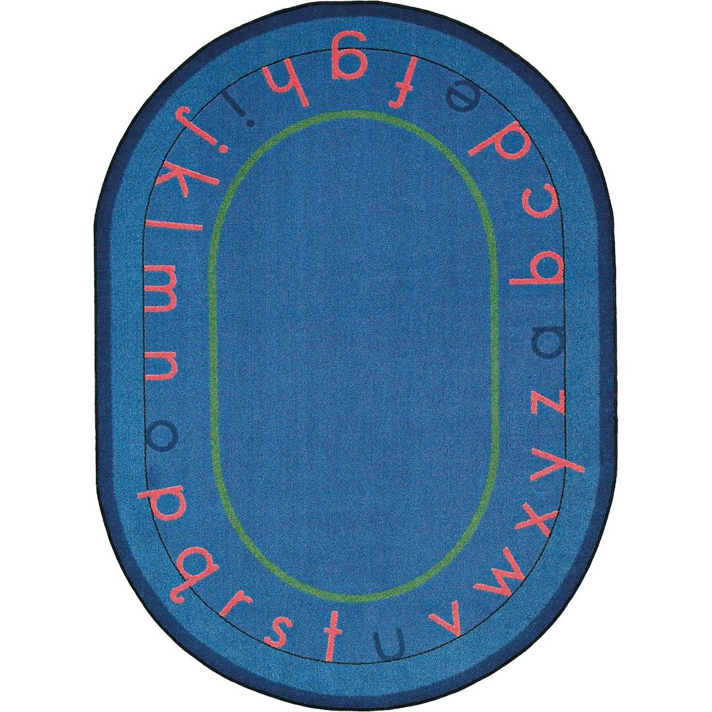 Kid Essentials Montessori Alphabet 10'9" x 13'2" Area Rug in Color Multi. Picture 1