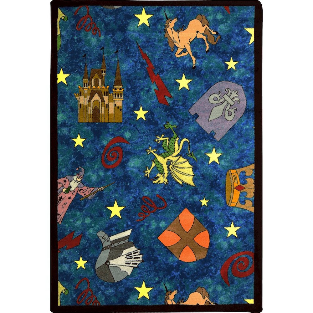 Playful Patterns Mythical Kingdom 7'8" x 10'9" Area Rug in Color Multi. Picture 1