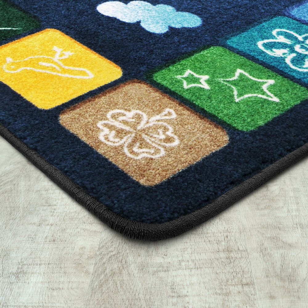 Kid Essentials One World 10'9" x 13'2" Area Rug in Color Neutrals. Picture 2