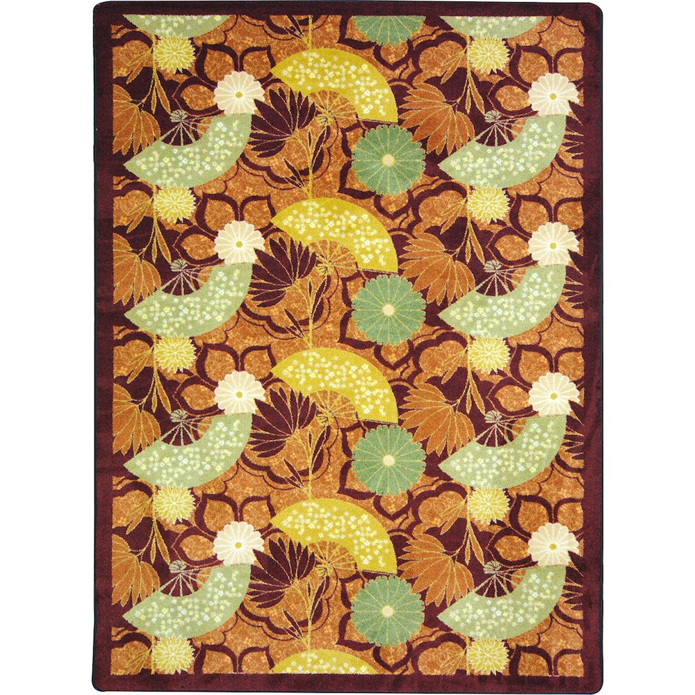 Kaleidoscope Pacific Rim 7'8" x 10'9" Area Rug in Color Rust. Picture 1