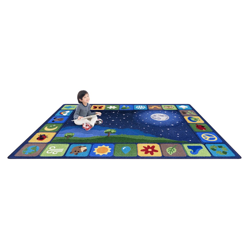 Peaceful Planet 10'9" x 13'2" Area Rug in Color Multi. Picture 4
