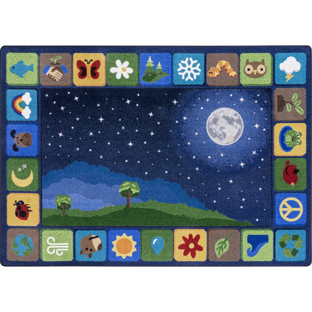Peaceful Planet 10'9" x 13'2" Area Rug in Color Multi. Picture 5