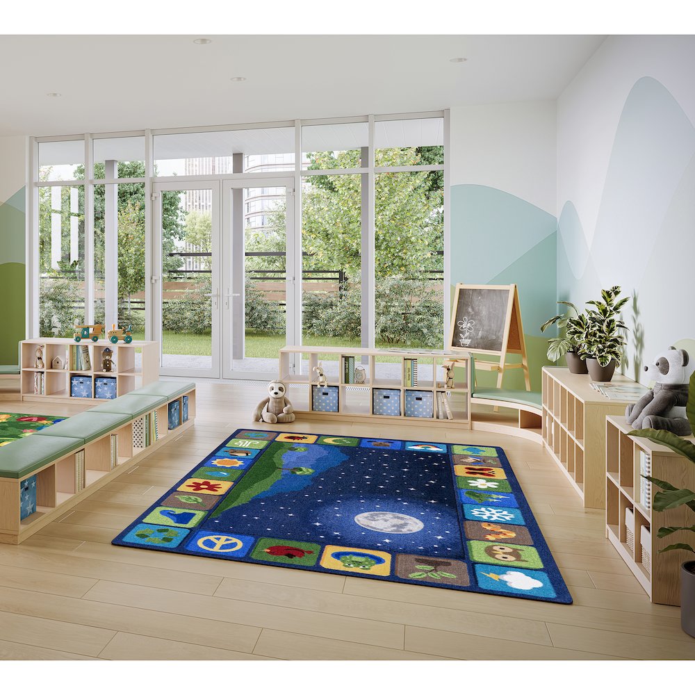 Peaceful Planet 10'9" x 13'2" Area Rug in Color Multi. Picture 3