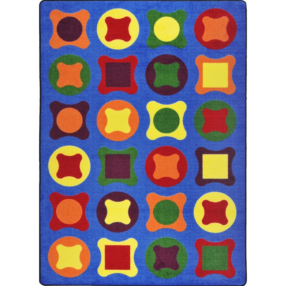Kid Essentials Perfect Fit 10'9" x 13'2" Area Rug in Color Multi. Picture 1