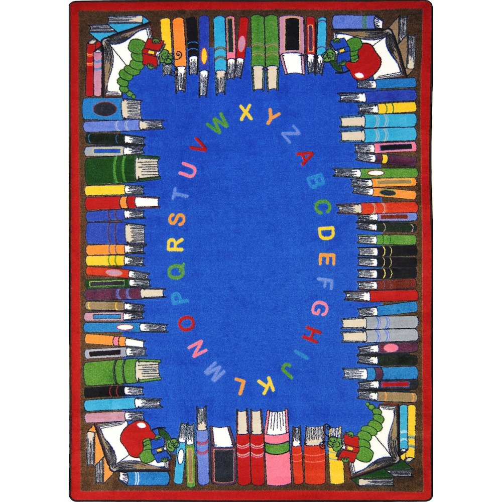 Kid Essentials Read & Learn 10'9" x 13'2" Area Rug in Color Multi. Picture 1