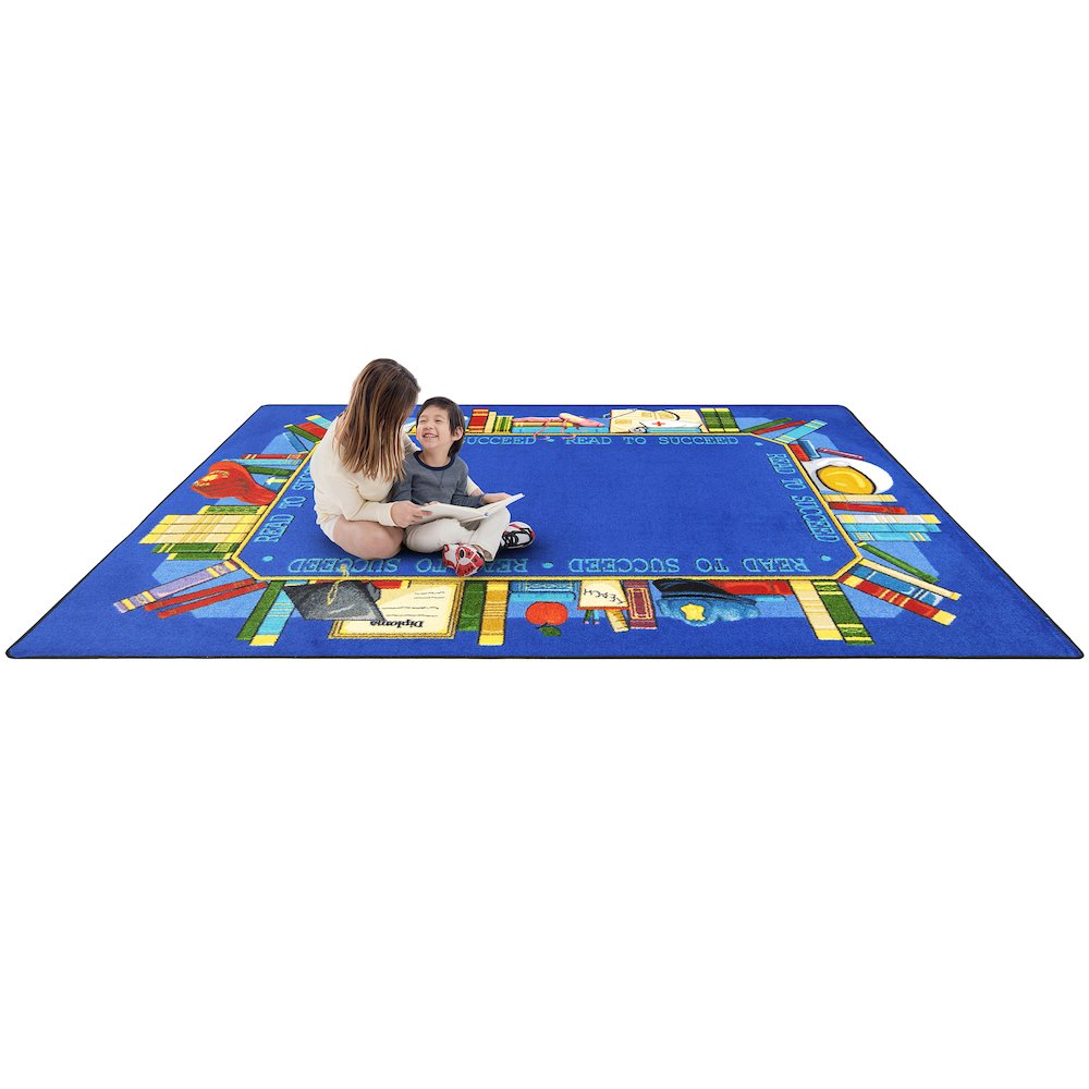 Kid Essentials Read to Succeed 10'9" x 13'2" Area Rug in Color Multi. Picture 4