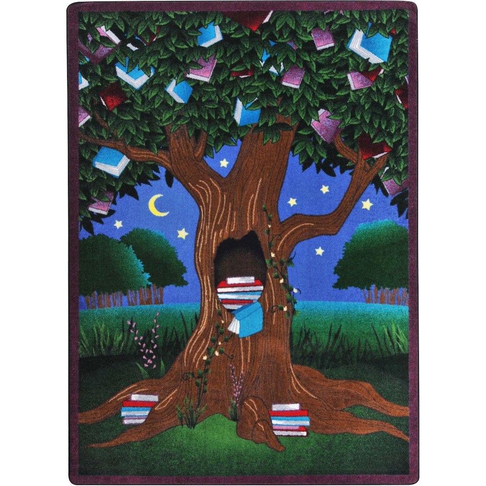 Kid Essentials Reading Tree 10'9" x 13'2" Area Rug in Color Multi. Picture 1