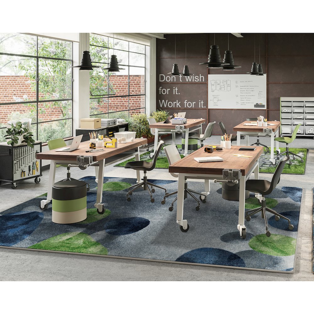Kid Essentials Riverstone 10'9" x 13'2" Area Rug in Color Gray. Picture 3