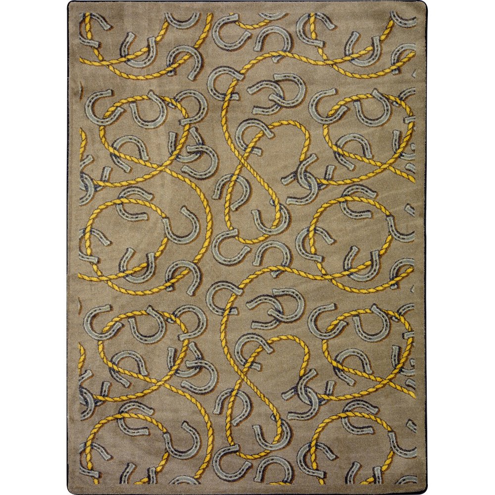 Kaleidoscope Rodeo 7'8" x 10'9" Area Rug in Color Dark Dust. Picture 1