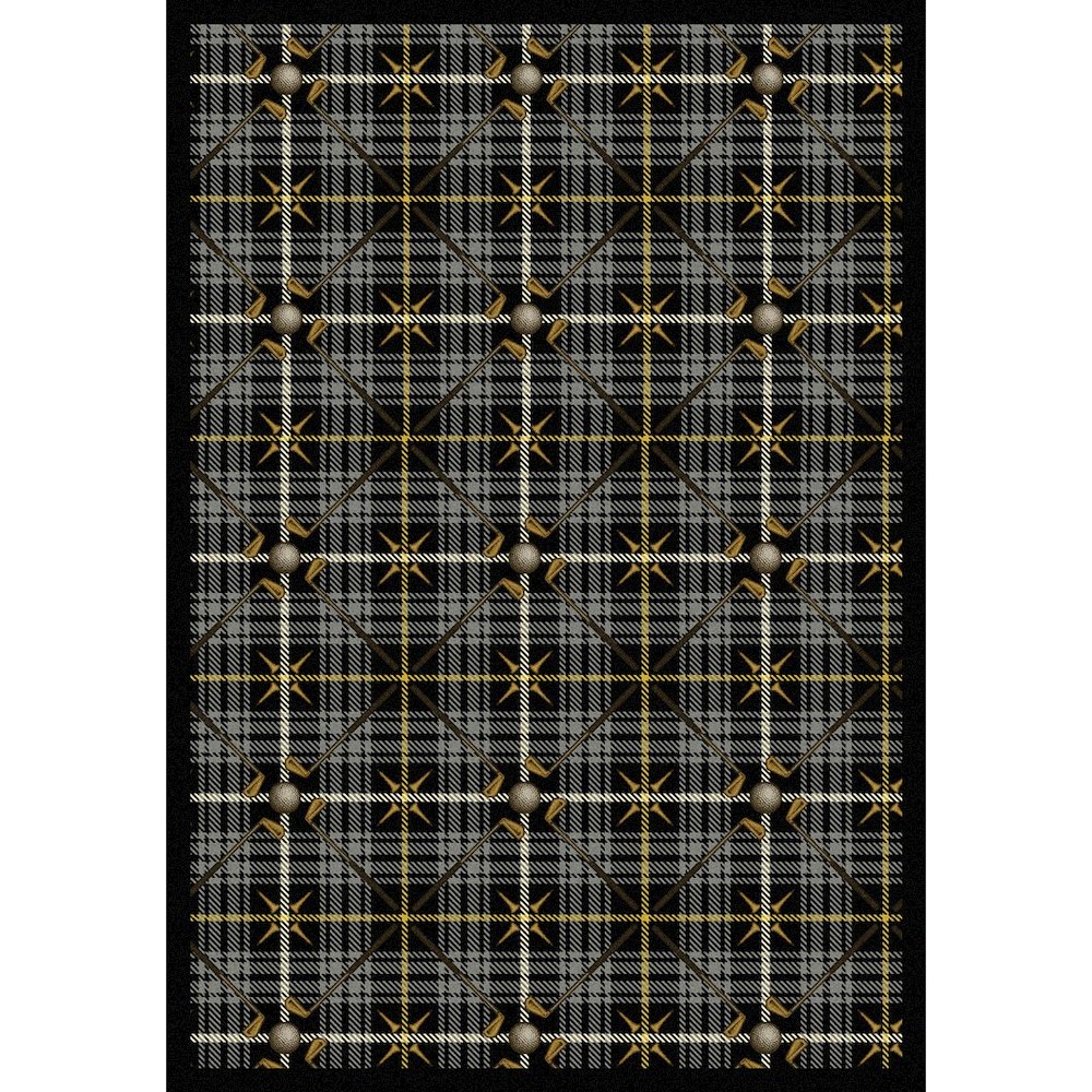 Games People Play Saint Andrews 7'8" x 10'9" Area Rug in Color Flannel Gray. Picture 1
