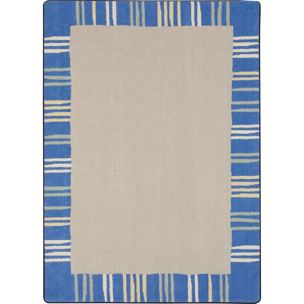 Kid Essentials Seeing Stripes 10'9" x 13'2" Area Rug in Color Pastel. Picture 1
