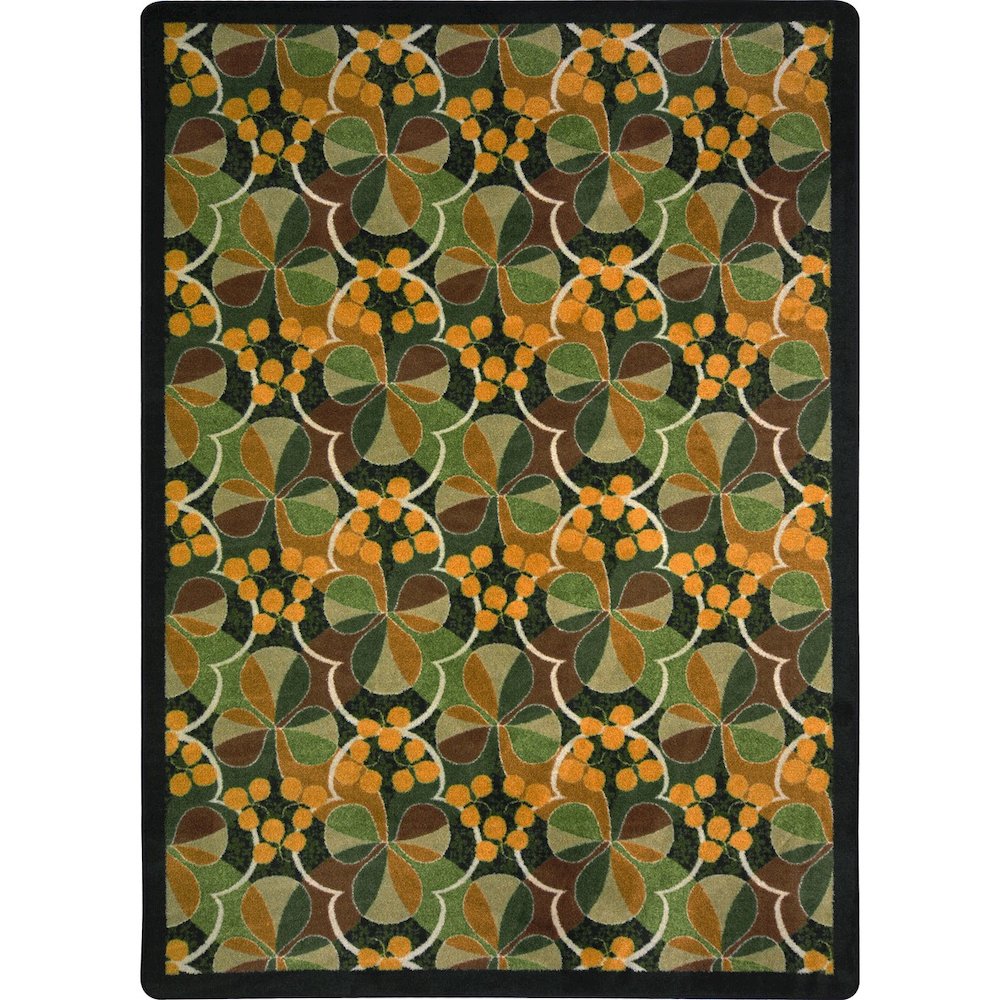 Kaleidoscope Shamrock 7'8" x 10'9" Area Rug in Color Multi. Picture 1