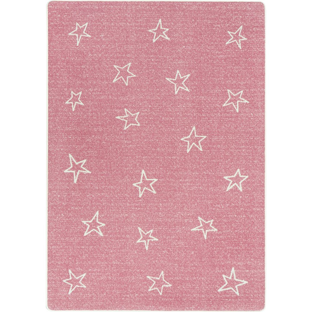 Claremont Kids Shine On 7'8" x 10'9" Area Rug in Color Blush. Picture 1