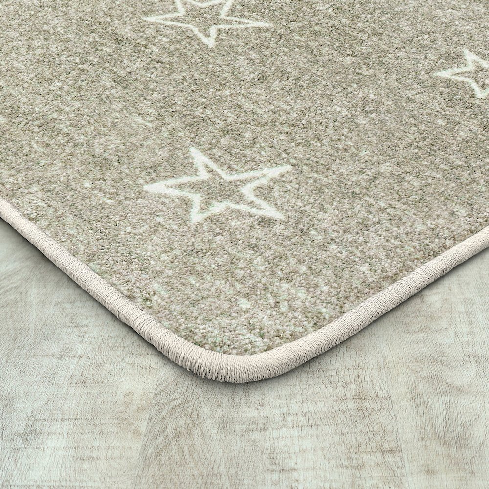 Claremont Kids Shine On 7'8" x 10'9" Area Rug in Color Linen. Picture 2