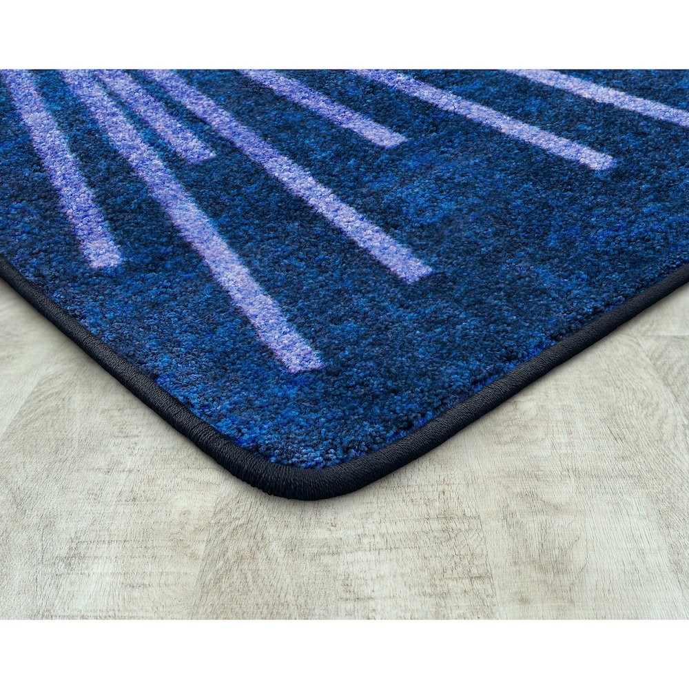 First Take Sputnik 7'8" x 10'9" Area Rug in Color Violet. Picture 2