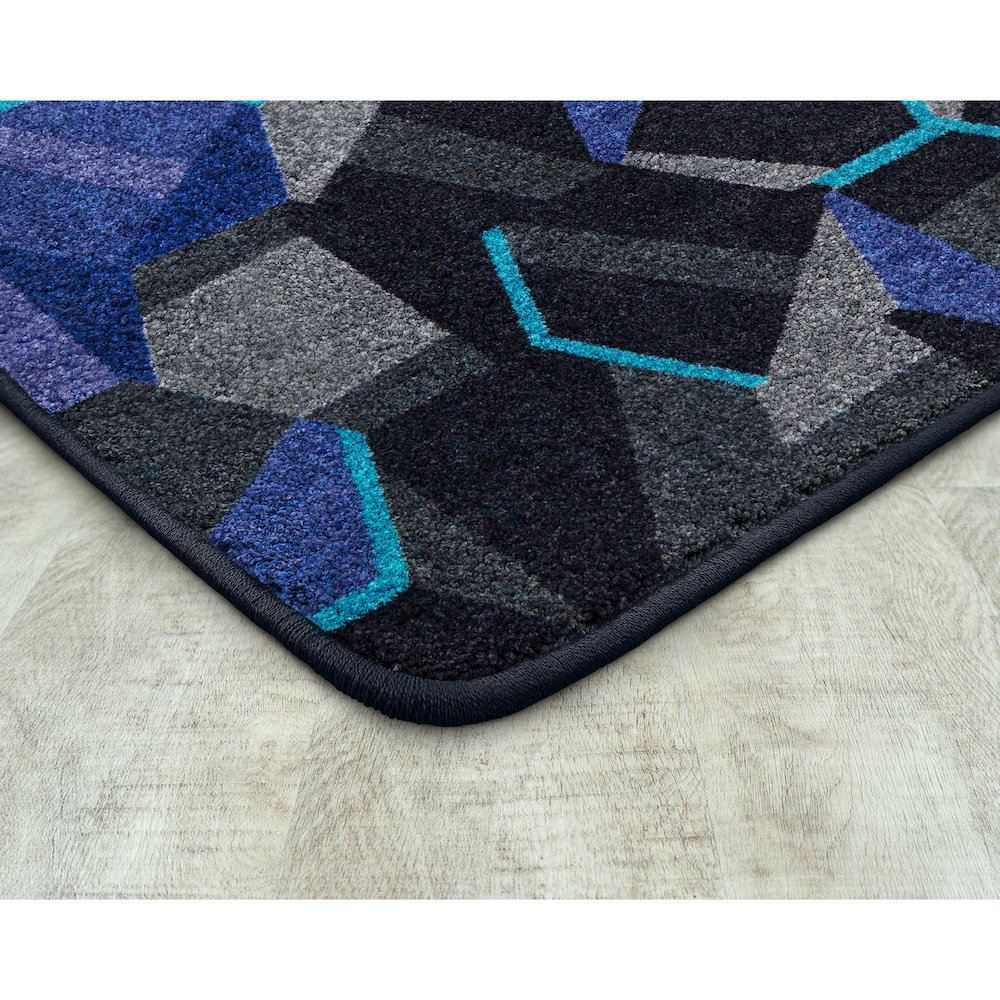 Kid Essentials Stealth 10'9" x 13'2" Area Rug in Color Violet. Picture 2