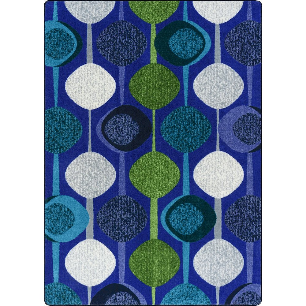 Kid Essentials String Along 10'9" x 13'2" Area Rug in Color Violet. Picture 1