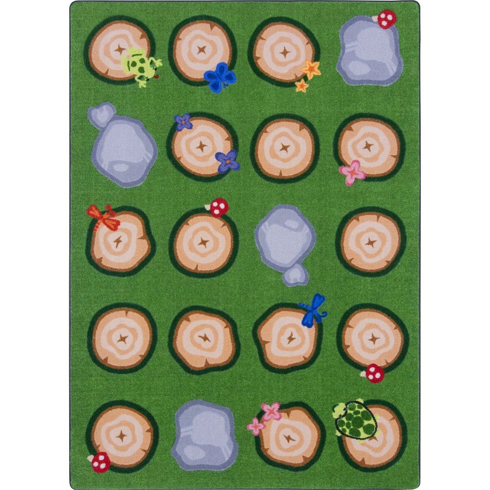 Kid Essentials Stumped 10'9" x 13'2" Area Rug in Color Multi. Picture 1