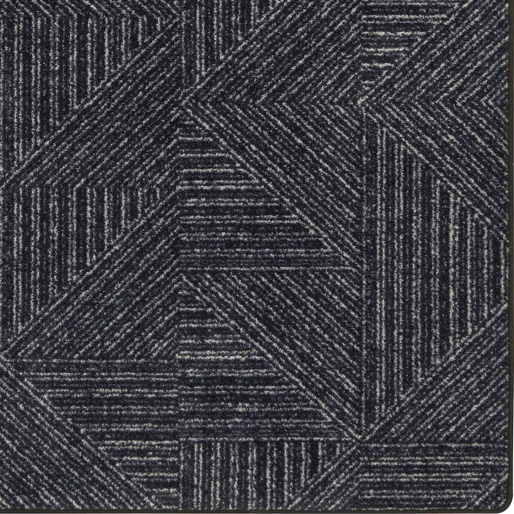 WorkSpace Above Board 7'8" x 10'9" Area Rug in Color Onyx. Picture 4