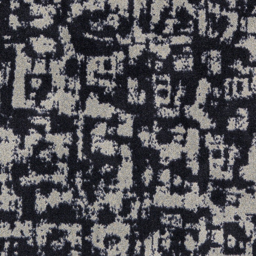 WorkSpace Block Print 7'8" x 10'9" Area Rug in Color Onyx. Picture 4