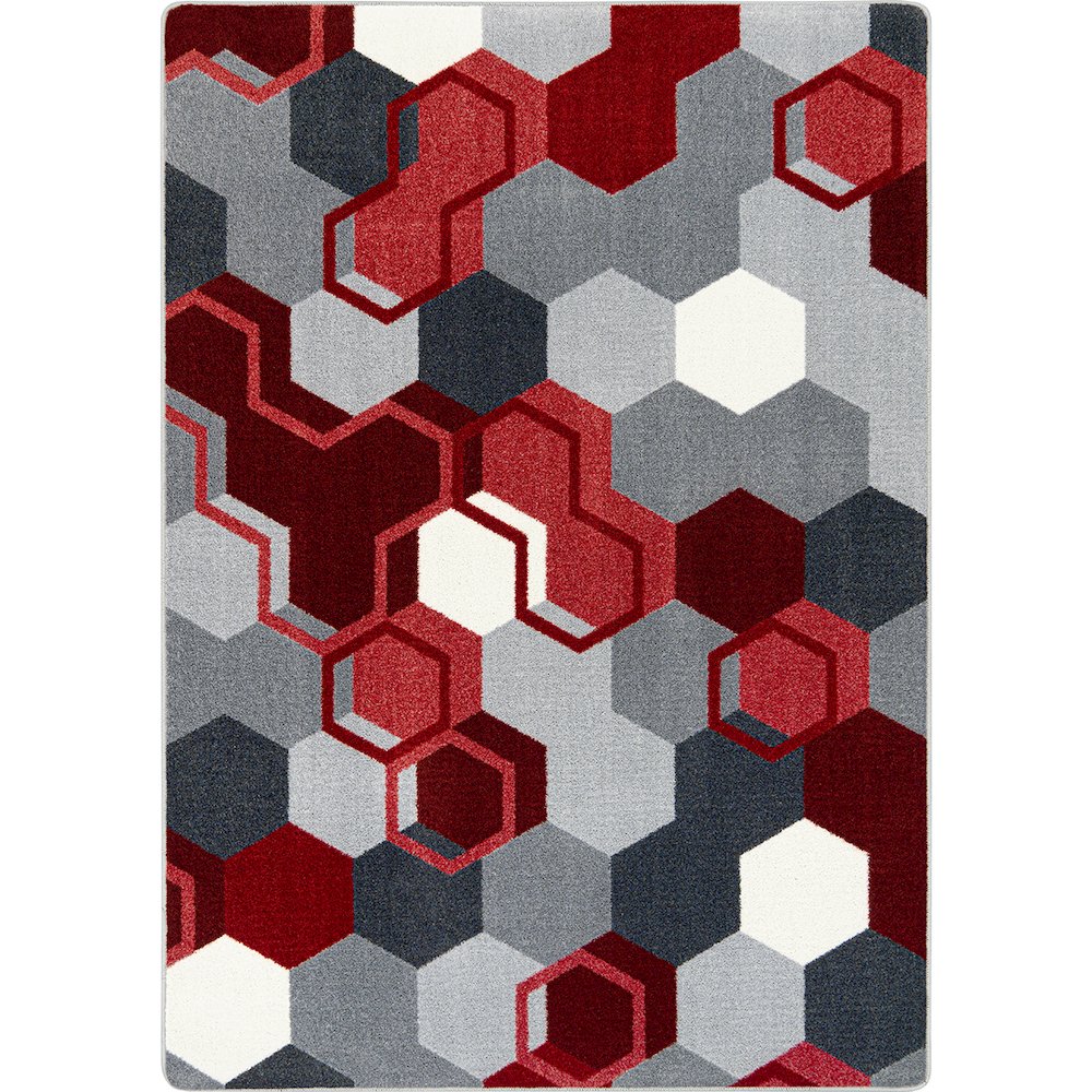 Kid Essentials Team Up 10'9" x 13'2" Area Rug in Color Red. Picture 1